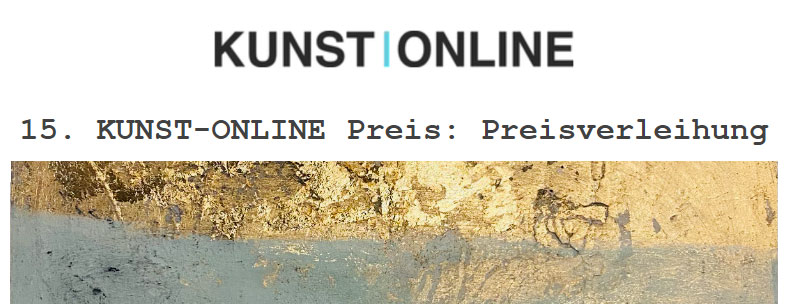 Read more about the article Preisverleihung bei KUNST ONLINE!