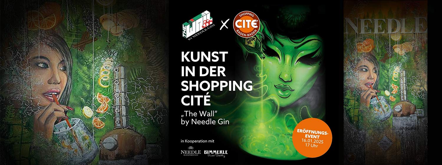 Sie betrachten gerade Kunst trifft Genuss – Needle Gin Kunstwerke in der Shopping Cité Baden-Baden